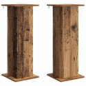 VidaXL Stojak na rośliny 2 pcs Stare drewno 30,5 x 30 x 80,5 cm