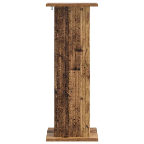 VidaXL Stojak na rośliny 2 pcs Stare drewno 30,5 x 30 x 80,5 cm