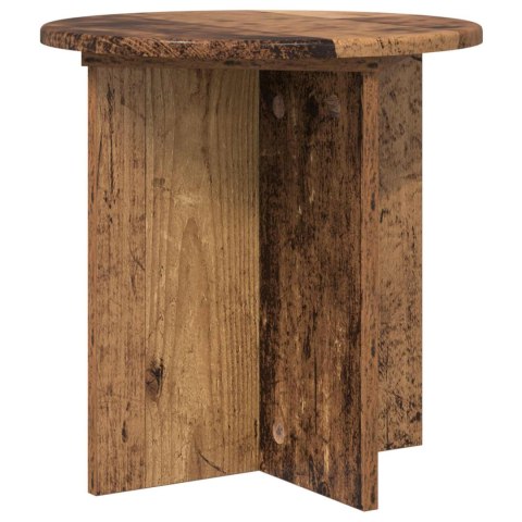 VidaXL Stojak na rośliny 2 pcs Stare drewno 40 x 40 x 40 cm