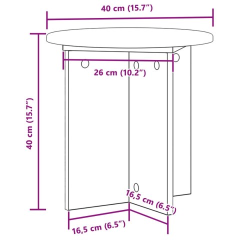 VidaXL Stojak na rośliny 2 pcs Stare drewno 40 x 40 x 40 cm