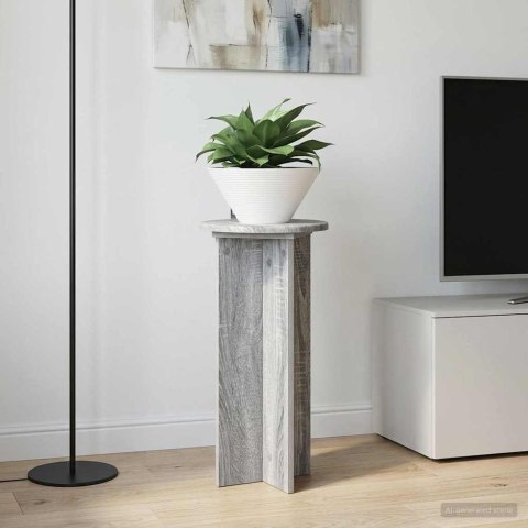 VidaXL Stojak na rośliny 2 pcs Szary Sonoma 29,5 x 29,5 x 60 cm