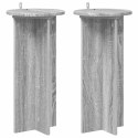 VidaXL Stojak na rośliny 2 pcs Szary Sonoma 29,5 x 29,5 x 60 cm