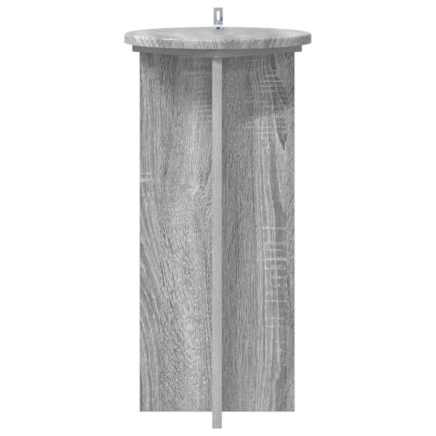 VidaXL Stojak na rośliny 2 pcs Szary Sonoma 29,5 x 29,5 x 60 cm