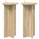 VidaXL Stojak na rośliny 2 pcs dąb Sonoma 29,5 x 29,5 x 60 cm
