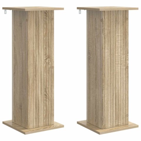 VidaXL Stojak na rośliny 2 pcs dąb Sonoma 30,5 x 30 x 80,5 cm