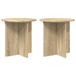 VidaXL Stojak na rośliny 2 pcs dąb Sonoma 40 x 40 x 40 cm