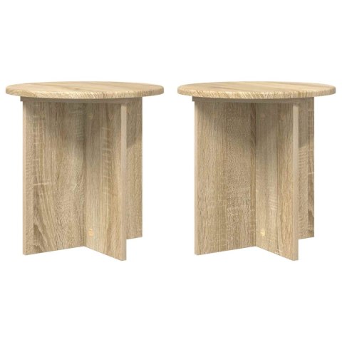 VidaXL Stojak na rośliny 2 pcs dąb Sonoma 40 x 40 x 40 cm
