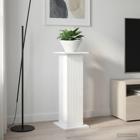 VidaXL Stojak na rośliny Biały 30,5 x 30 x 80,5 cm Drewno inżynieryjne