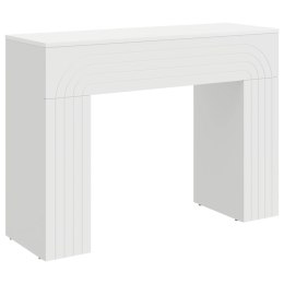 VidaXL Stolik kawowy Biały 102 x 35 x 75 cm Drewno inżynieryjne
