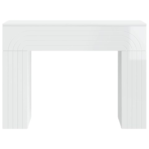 VidaXL Stolik kawowy Biały wysoki połysk 102 x 35 x 75 cm