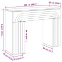 VidaXL Stolik kawowy Stare drewno 102 x 35 x 75 cm Drewno inżynieryjne