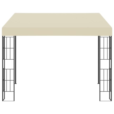 VidaXL Altana przyścienna, 3x3 m, kremowa, tkanina