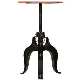 VidaXL Stolik barowy z litego drewna odzyskanego, 60x(76-110) cm