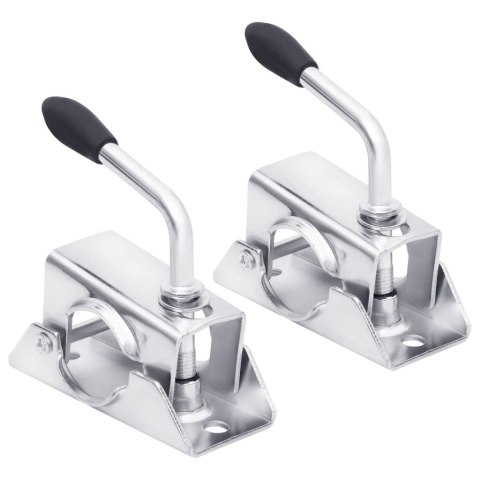 VidaXL Zaciski do koła podporowego, 2 szt., 13,5x6,5x14 cm, stal