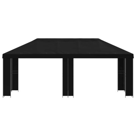 VidaXL Altana ogrodowa 6 x 3 m Czarny Poliester i Stal 190