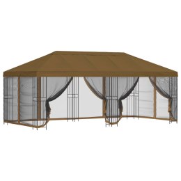 VidaXL Altana z bokami 6 x 3 m Ciemnoszary Poliester i Stal 190