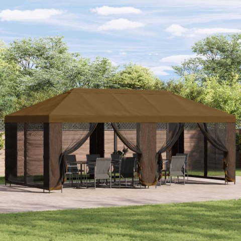 VidaXL Altana z bokami 6 x 3 m Ciemnoszary Poliester i Stal 190