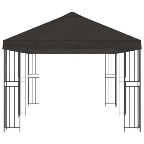 VidaXL Altana z bokami 6 x 3 m antracytowy Poliester i Stal 190