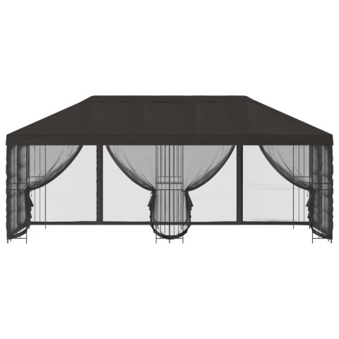 VidaXL Altana z bokami 6 x 3 m antracytowy Poliester i Stal 190