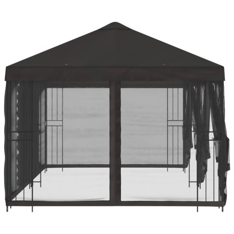 VidaXL Altana z bokami 6 x 3 m antracytowy Poliester i Stal 190