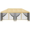 VidaXL Altana z bokami 6 x 3 m kremowy Poliester i Stal 190
