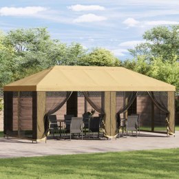 VidaXL Altana z bokami 6 x 3 m kremowy Poliester i Stal 190