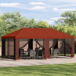 VidaXL Altana z bokami 6 x 3 m terakota Poliester i Stal 190