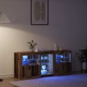 VidaXL Komoda LED Ze LED Lights Stare drewno 162 x 37 x 67 cm