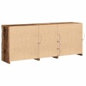 VidaXL Komoda LED Ze LED Lights Stare drewno 162 x 37 x 67 cm