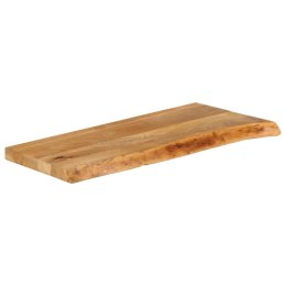 VidaXL Blat stołu z naturalną krawędzią, 80x40x3,8 cm, drewno mango