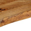 VidaXL Blat stołu z naturalną krawędzią, 80x40x3,8 cm, drewno mango