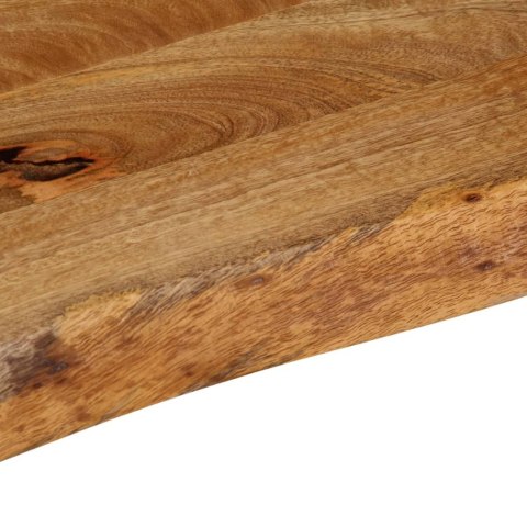 VidaXL Blat stołu z naturalną krawędzią, 80x40x3,8 cm, drewno mango