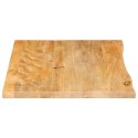VidaXL Blat stołu z naturalną krawędzią, 80x60x3,8 cm, drewno mango