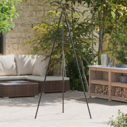 VidaXL Tripod na ognisko Czarny 92 x 92 x 191,5 cm Stal
