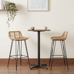 VidaXL Krzesło barowe 44 x 46 x 91 cm Pręt żelazny o średnicy 10 mm