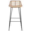 VidaXL Krzesło barowe 44 x 46 x 91 cm Pręt żelazny o średnicy 10 mm