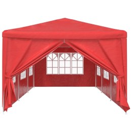VidaXL Namiot Imprezowy 900 x 300 x 255 cm czerwony PE i stal