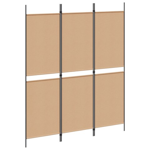 3-PANELOWY PARAWAN BEŻOWY 150X180CM TKANINA