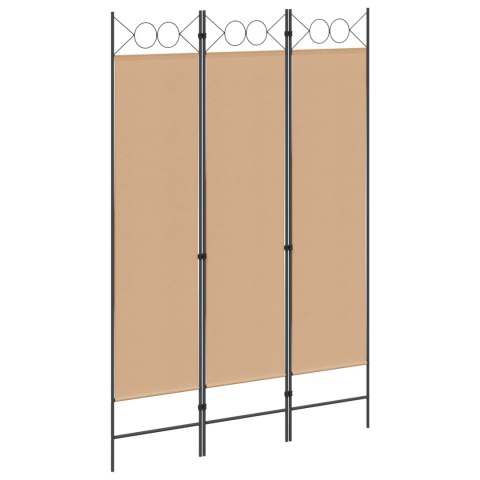 3-PANELOWY PARAWAN BEŻOWY 120X180CM TKANINA