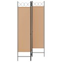 3-PANELOWY PARAWAN BEŻOWY 120X180CM TKANINA