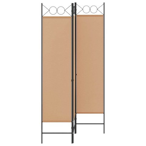 3-PANELOWY PARAWAN BEŻOWY 120X180CM TKANINA