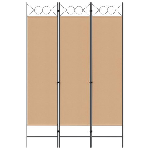 3-PANELOWY PARAWAN BEŻOWY 120X180CM TKANINA