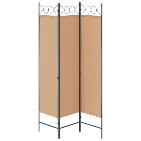 3-PANELOWY PARAWAN BEŻOWY 120X180CM TKANINA