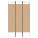 3-PANELOWY PARAWAN BEŻOWY 120X200CM TKANINA