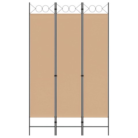 3-PANELOWY PARAWAN BEŻOWY 120X200CM TKANINA