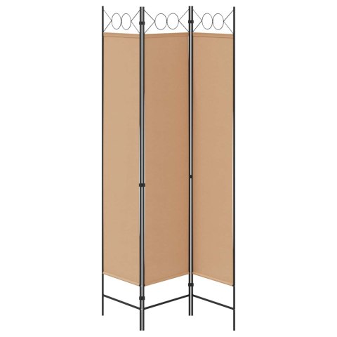 3-PANELOWY PARAWAN BEŻOWY 120X200CM TKANINA