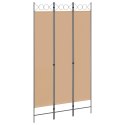 3-PANELOWY PARAWAN BEŻOWY 120X220CM TKANINA