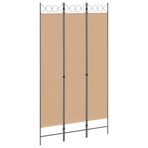 3-PANELOWY PARAWAN BEŻOWY 120X220CM TKANINA