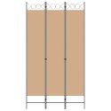 3-PANELOWY PARAWAN BEŻOWY 120X220CM TKANINA