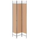 3-PANELOWY PARAWAN BEŻOWY 120X220CM TKANINA